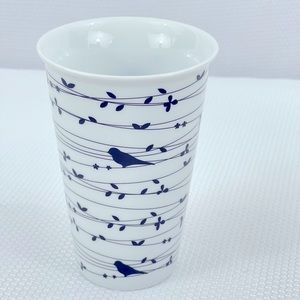 Ciroa Reuse Porcelain Mug - Black Birds 10 Oz. - Designed in Australia- White.